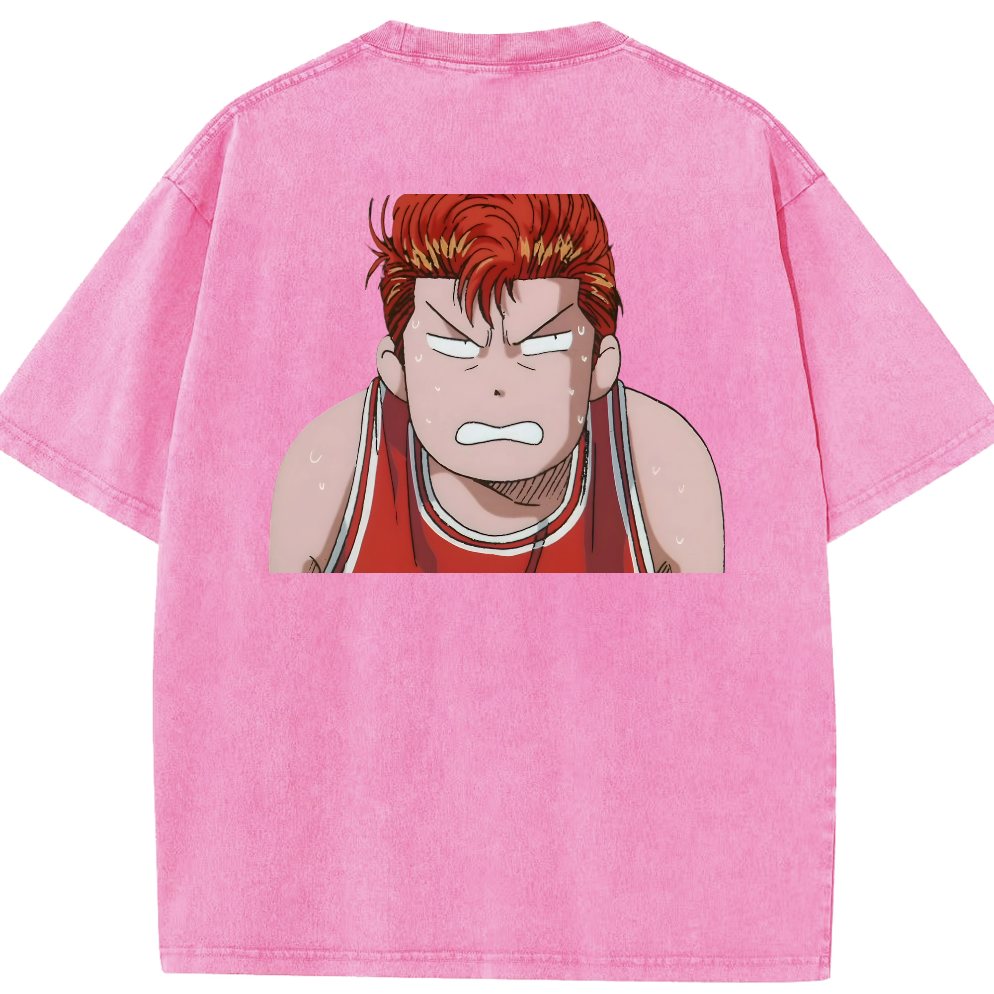 （画像用） SLAM DUNK／スラムダンク 綿100% ヴィンテージ風 半袖Tシャツ（背面プリント）